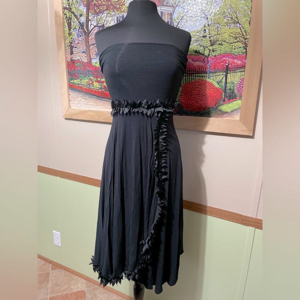 Strapless Sexy Black Dress